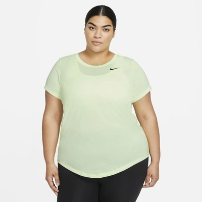 Shop Nike Dri-fit Legend Women's Training T-shirt In Barely Volt,white
