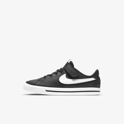 Shop Nike Court Legacy Little Kids' Shoes In Black,gum Light Brown,white