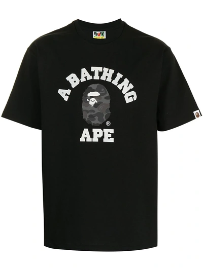 Shop A Bathing Ape Graphic-print Cotton T-shirt In Black