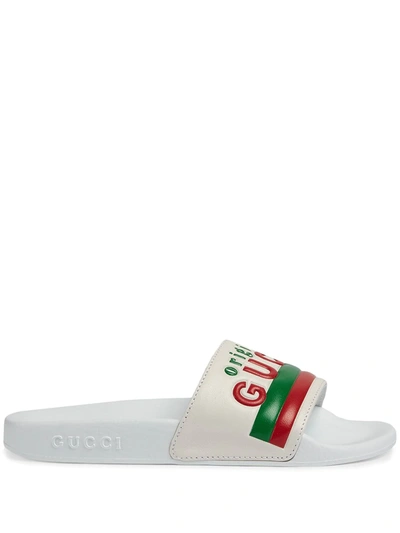 Shop Gucci Original  Slides In White