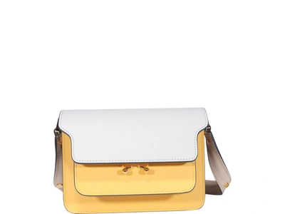 Shop Marni Trunk Bag Small In Yellow