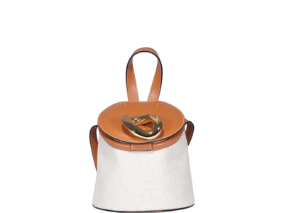 Shop Jw Anderson J.w. Anderson Lid Bucket Bag In White