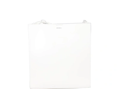 Shop Jil Sander Tangle Medium Bag In White