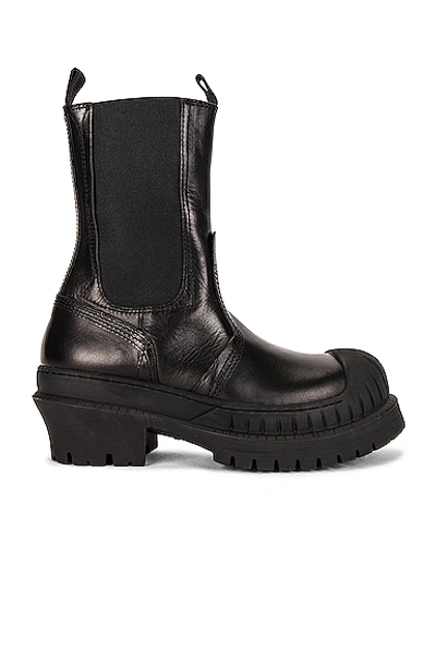 Shop Acne Studios Lug Boot In Black & Black