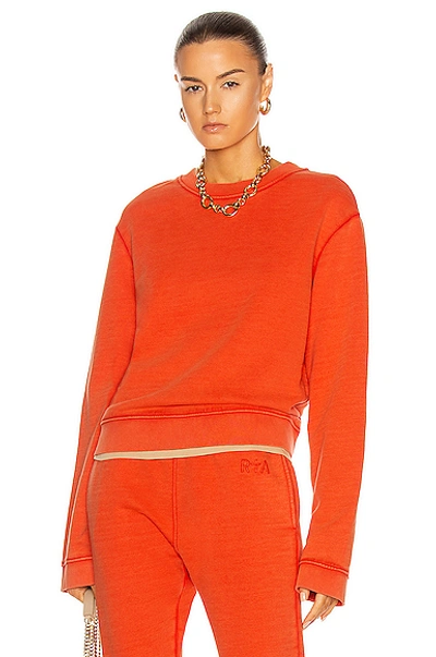 Shop Rta Emilia Sweatshirt In Faded Orange