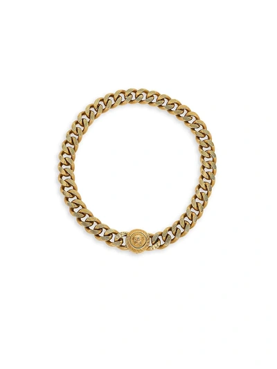 Shop Versace Men's Collana Metallo Chain Necklace In Gold
