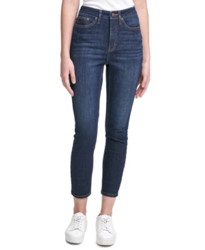 Shop Calvin Klein Jeans Est.1978 Skinny High-rise Jeans In Late Night