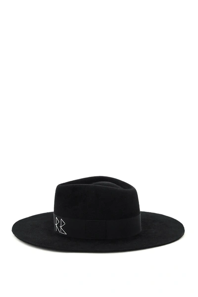 Shop Ruslan Baginskiy Fedora Hat Crystals And Pearls In Black