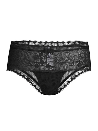 Shop Chantelle Women's Daylight Lace Hipster Panties In Black