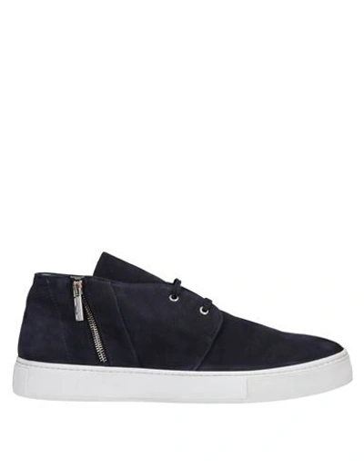 Shop Alberto Guardiani Ankle Boots In Dark Blue