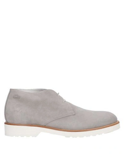 Shop Alberto Guardiani Ankle Boots In Light Grey