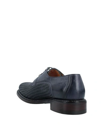 Shop A.testoni Lace-up Shoes In Dark Blue