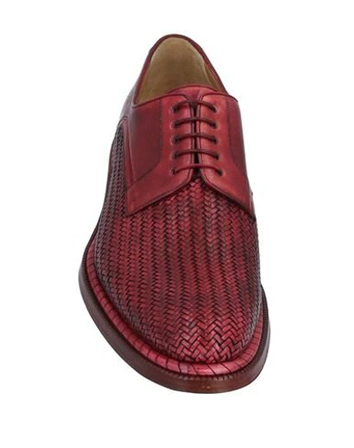 Shop A.testoni Lace-up Shoes In Red