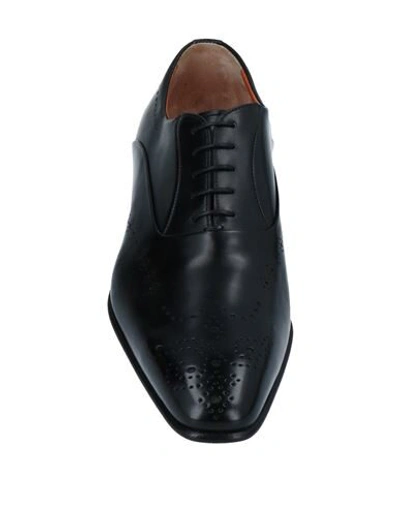 Santoni Lace-up Shoes In Black