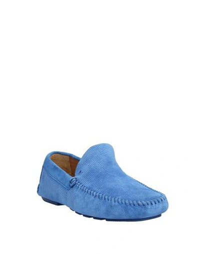 Shop Harmont & Blaine Loafers In Azure