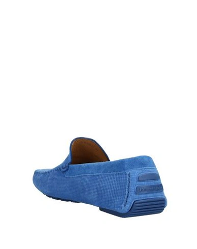 Shop Harmont & Blaine Loafers In Azure