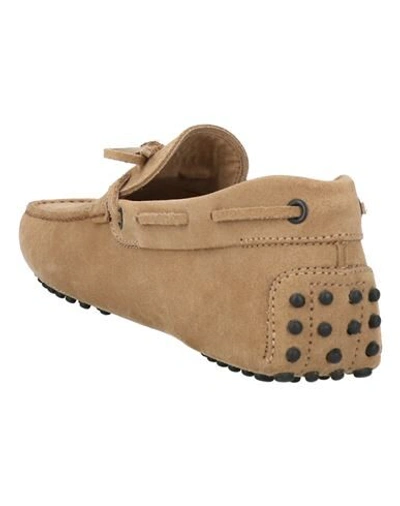 Tod's Gommino Loafers With Laces In Beige