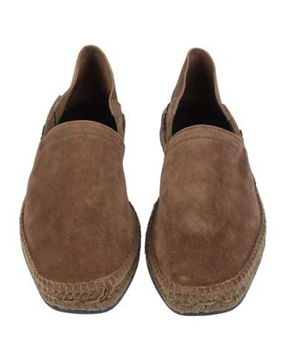 Shop Giuseppe Zanotti Man Espadrilles Brown Size 7 Soft Leather