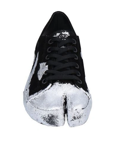 Shop Maison Margiela Man Sneakers Black Size 8 Textile Fibers