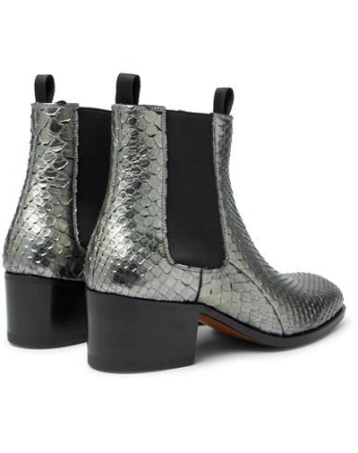Shop Tom Ford Ankle Boots In Silver