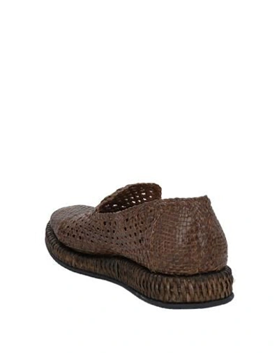 Dolce & Gabbana Brown Woven Leather Loafers Casual Shoes In Beige