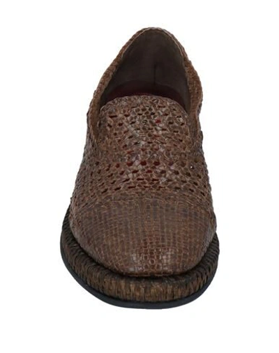 Dolce & Gabbana Brown Woven Leather Loafers Casual Shoes In Beige