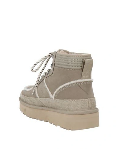 Shop Ugg X White Mountaineering Ankle Boots In Dove Grey