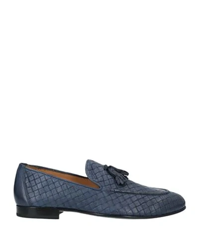 Shop Albusceri Loafers In Slate Blue