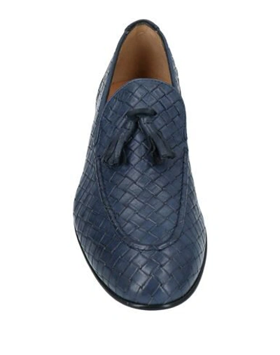 Shop Albusceri Loafers In Slate Blue