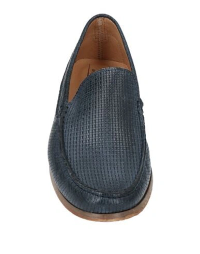 Shop Albusceri Loafers In Slate Blue