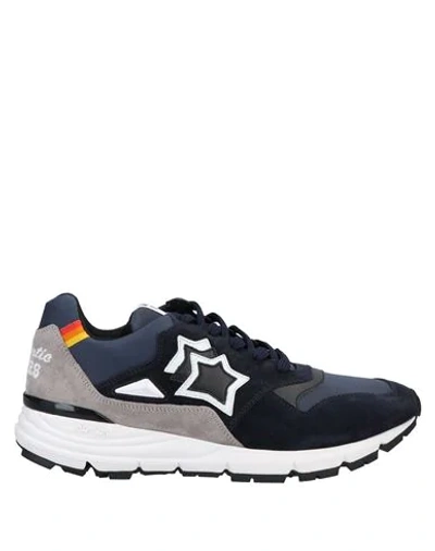 Atlantic Stars Polaris Sneakers In Suede And Nylon Color Blue In Blue