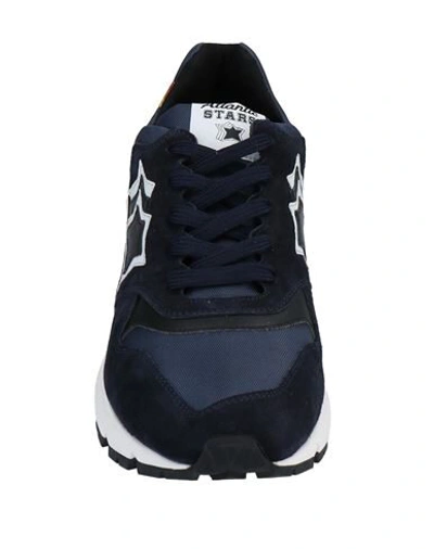 Atlantic Stars Polaris Sneakers In Suede And Nylon Color Blue In Blue
