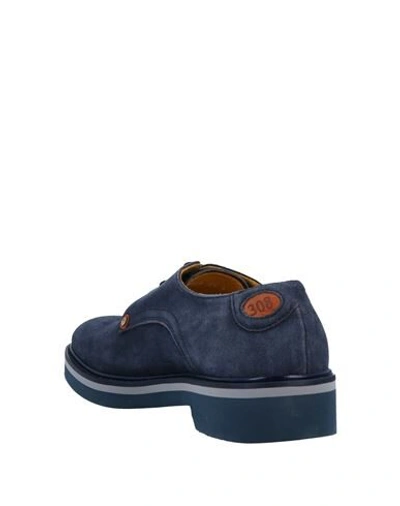 Shop Paciotti 308 Madison Nyc Lace-up Shoes In Slate Blue