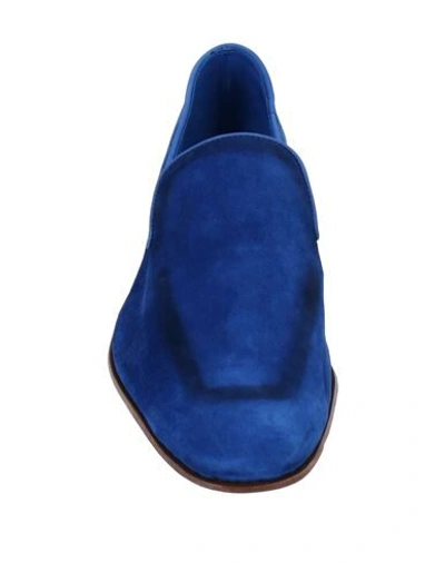Shop Cesare Paciotti Loafers In Bright Blue