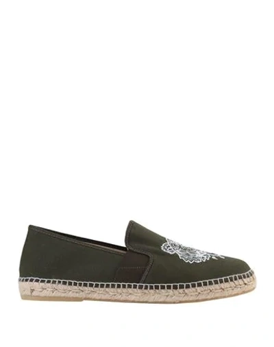 Shop Kenzo Espadrilles In Military Green