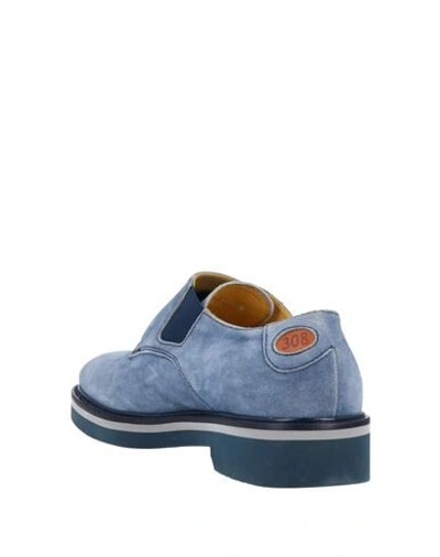 Shop Paciotti 308 Madison Nyc Loafers In Pastel Blue