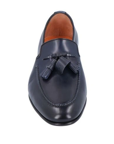 Santoni Loafers In Blue
