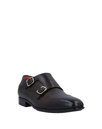 Santoni Loafers In Dark Brown