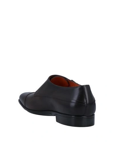 Santoni Loafers In Dark Brown