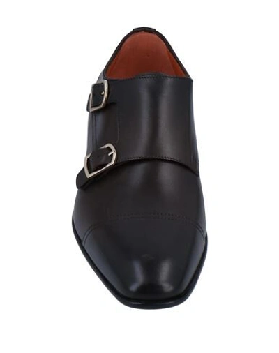 Santoni Loafers In Dark Brown