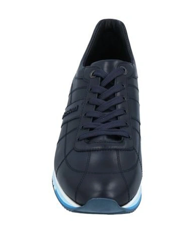 Shop A.testoni Sneakers In Dark Blue