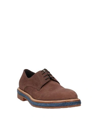 Shop A.testoni Lace-up Shoes In Brown