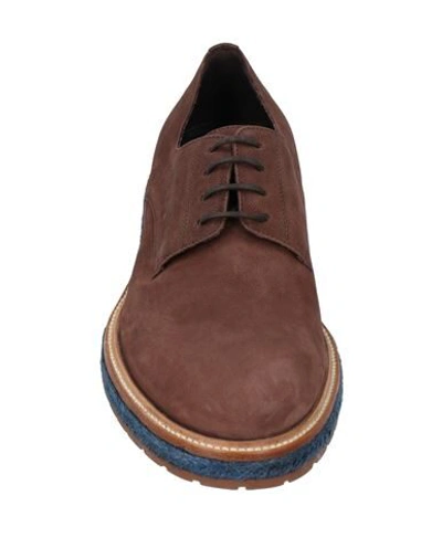 Shop A.testoni Lace-up Shoes In Brown