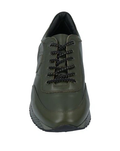 Shop A.testoni Sneakers In Military Green