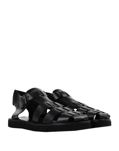 Shop L'artigiano Del Cuoio Man Sandals Black Size 7 Soft Leather