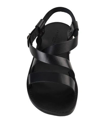 Shop L'artigiano Del Cuoio Man Sandals Black Size 10 Soft Leather