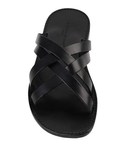 Shop L'artigiano Del Cuoio Man Sandals Black Size 9 Soft Leather