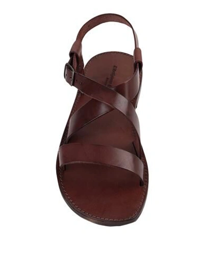 Shop L'artigiano Del Cuoio Man Sandals Brown Size 8 Soft Leather