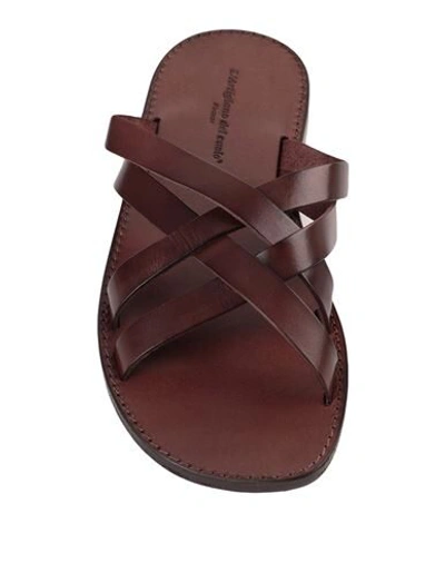 Shop L'artigiano Del Cuoio Man Sandals Brown Size 9 Soft Leather