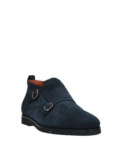 Santoni Loafers In Dark Blue